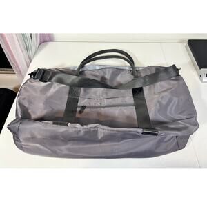 TOPBAG Travel Weekend Duffle Bag Gym Sports Gray Zipper Tote Carry-On